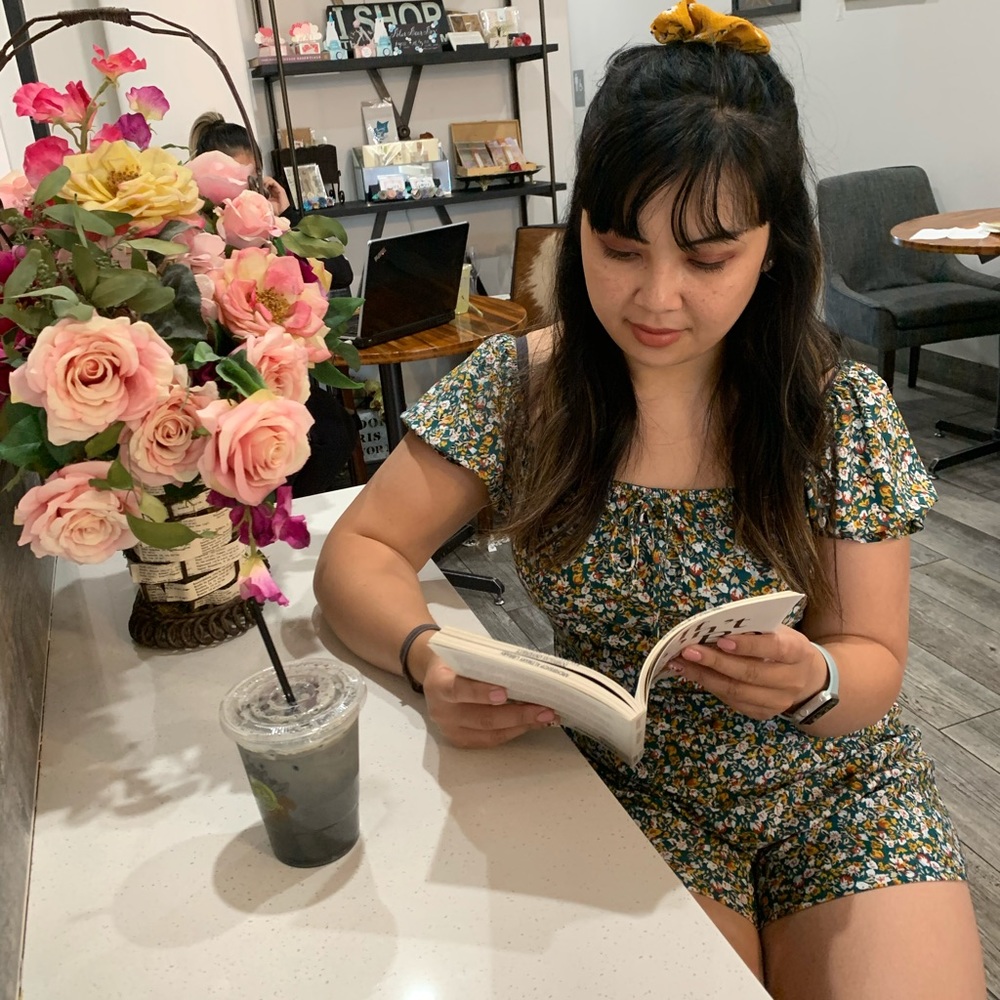 Francesca’s Teal Floral Romper